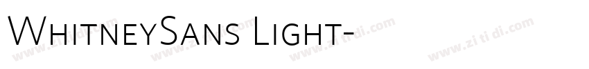 WhitneySans Light字体转换